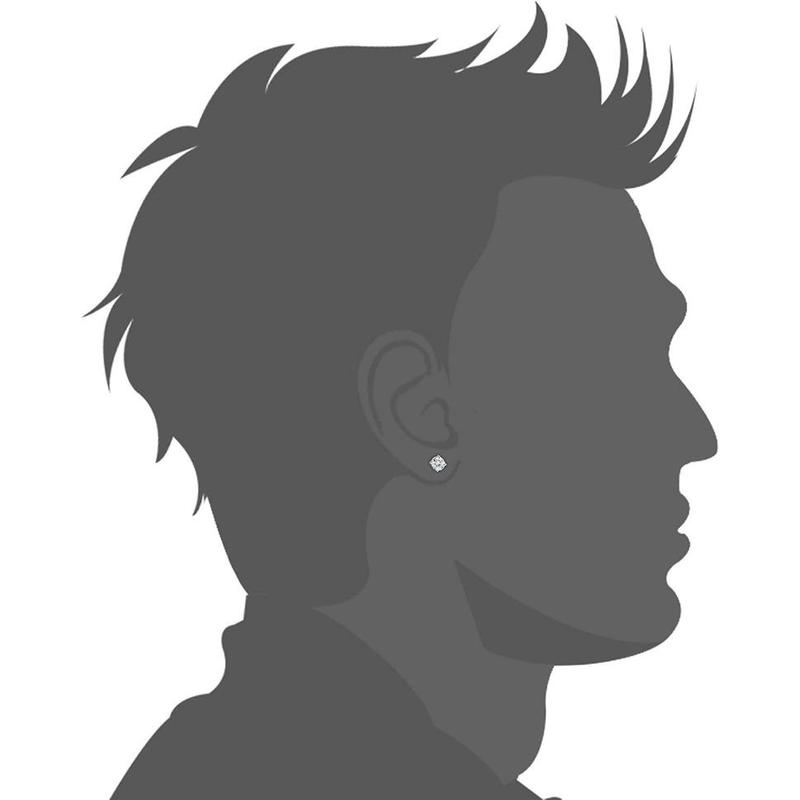 MILACOLATO 2 Pairs Stainless Steel Magnetic Style Stud Earrings for Men Women Non-piercing CZ Hypoallergenic 4-10mm Daily