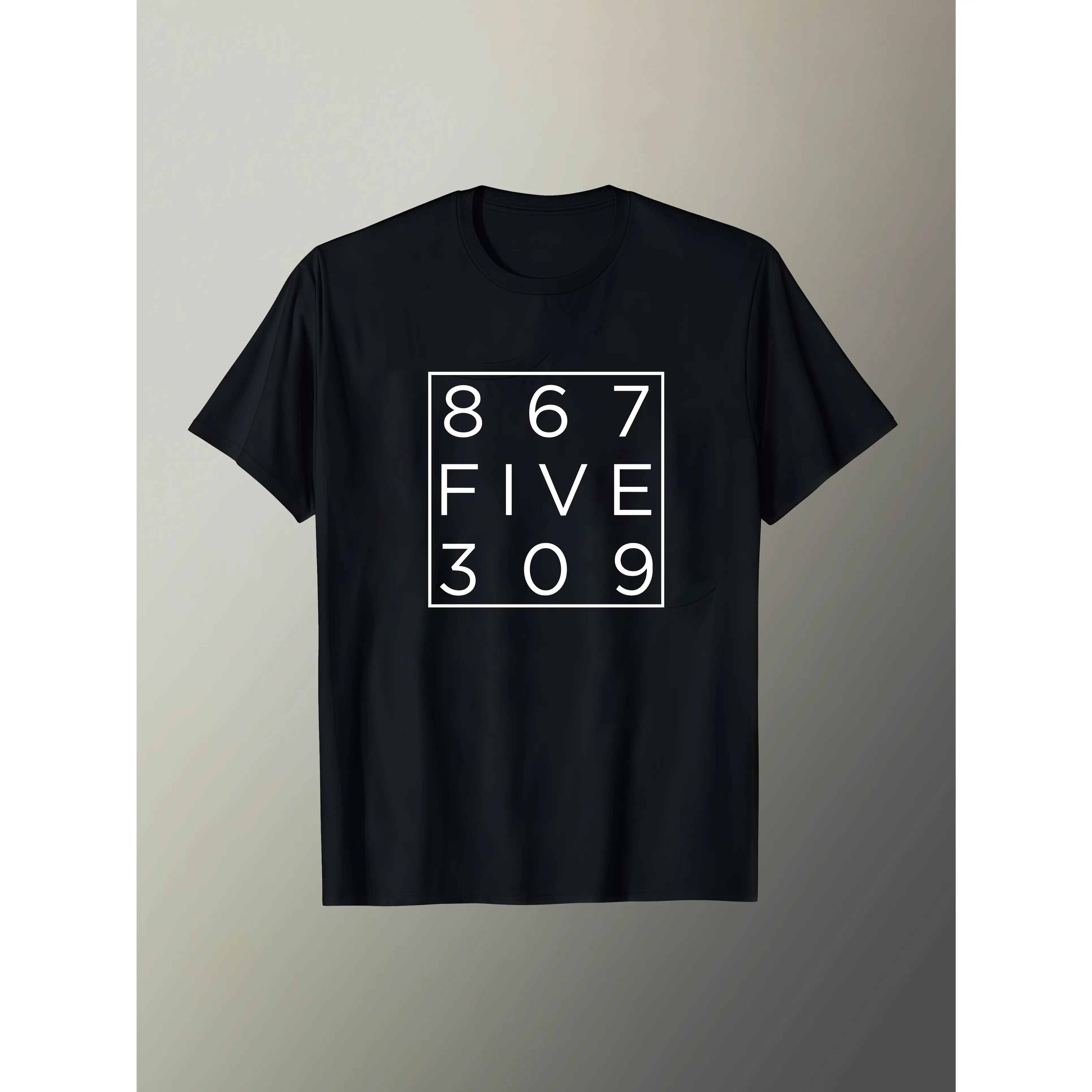 Unisex Oversize Soft Round Neck Shortleeve Graphic Tee - Retro 80s Tommy Tutone Vintage Music Logo Print, Breathable, Women's Graphic Tees, Casual Streetwear Top, Retro Gift Pick (All Sizes Including XXXXL), Shortsleeve, Tshirt, Graphic Print