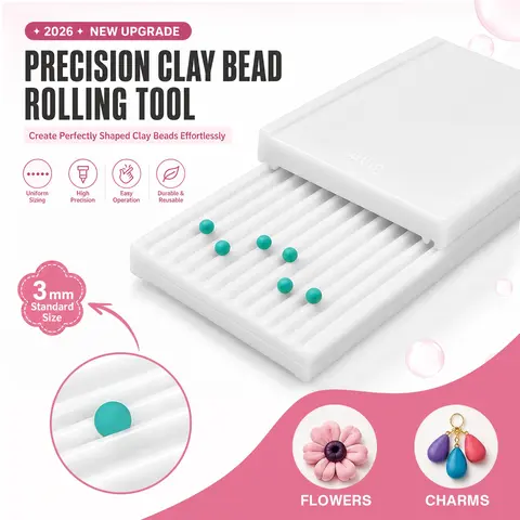 Gel Mud Spherical Roller Tools 3Mm Clay Semi-Hosting Molds Plastic Soft Pottery Round Ball Formers Nail Bead Gel Flower Shaping Tools Ear Jewelry Jewelry Handmade Auxiliary Tools