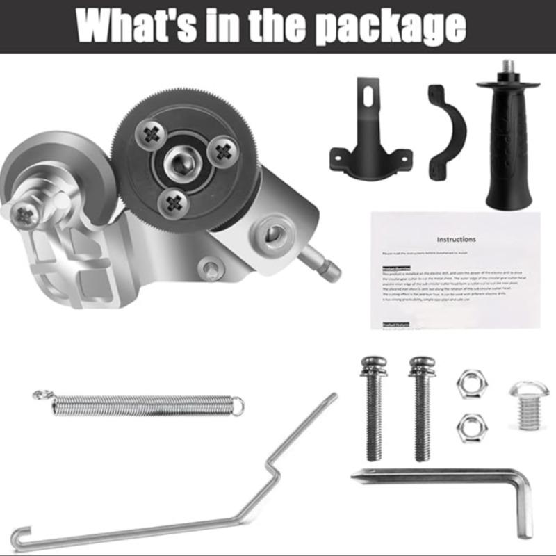 Sheet Metal Cutter Drill Attachment, Electric Drill Shears Attachment Cutter, Nibbler Drill Attachment for Cutting Iron, Steel, Copper, Aluminum, Power Tools