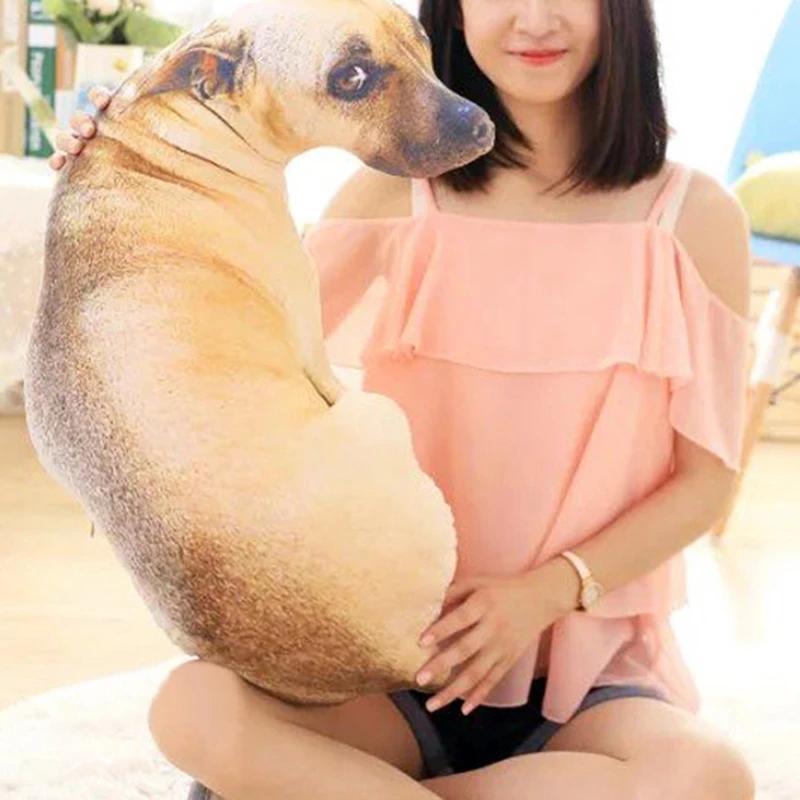 50cm Lifelike Plush Dog sofa Pillow Moon Shape 3D Cute Bend Dog Printed Throw Pillow Children Favorite Toy Cushion for Home 50cm Lifelike Plush Dog sofa Pillow Moon Shape 3D Cute Bend Dog Printed Throw Pillow Children Favorite Toy Cushion for Home
