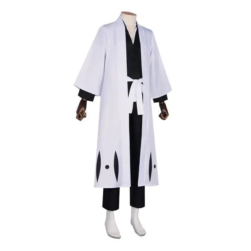 Aizen Sousuke Cosplay Costume Wig Bleach Cosplay Thousand Year Blood War Gotei 13 Team 5 Captain Robe Kimono Outfits Customize