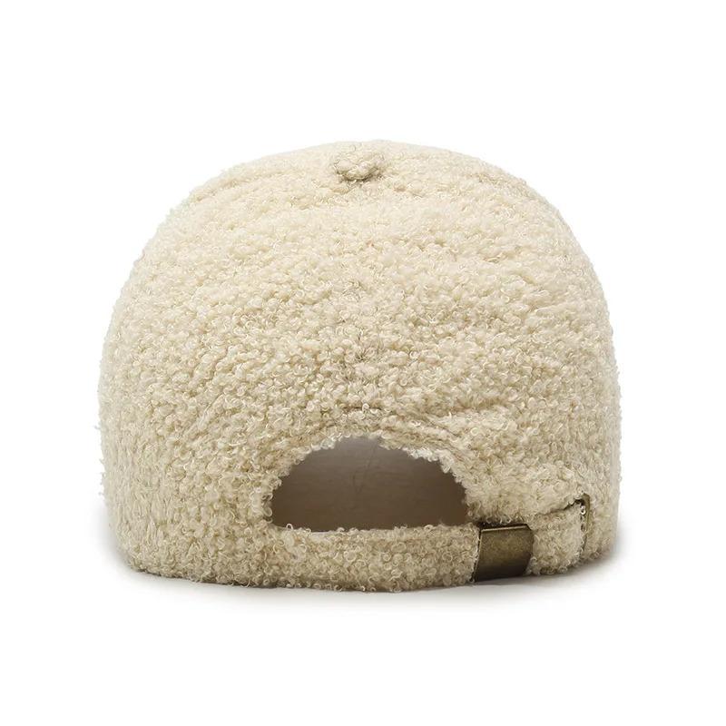 Teddy Plush Warm Baseball Cap Fashionable Versatile Duckbill Hat