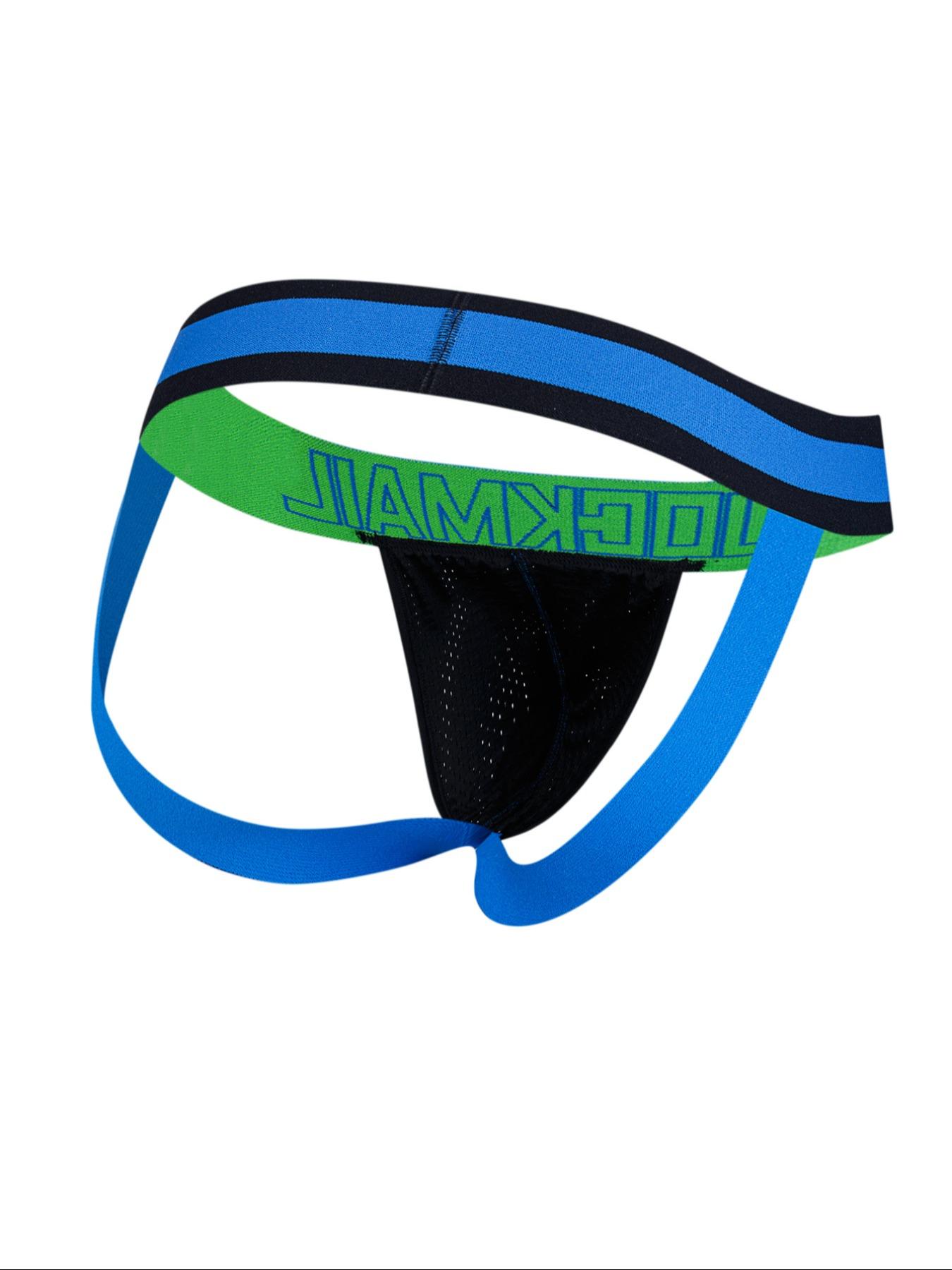 Men's Letter Pattern Breathable G String, Casual Comfy Underwear for Daily Wear, Fashion Men's Underwear for All Seasons