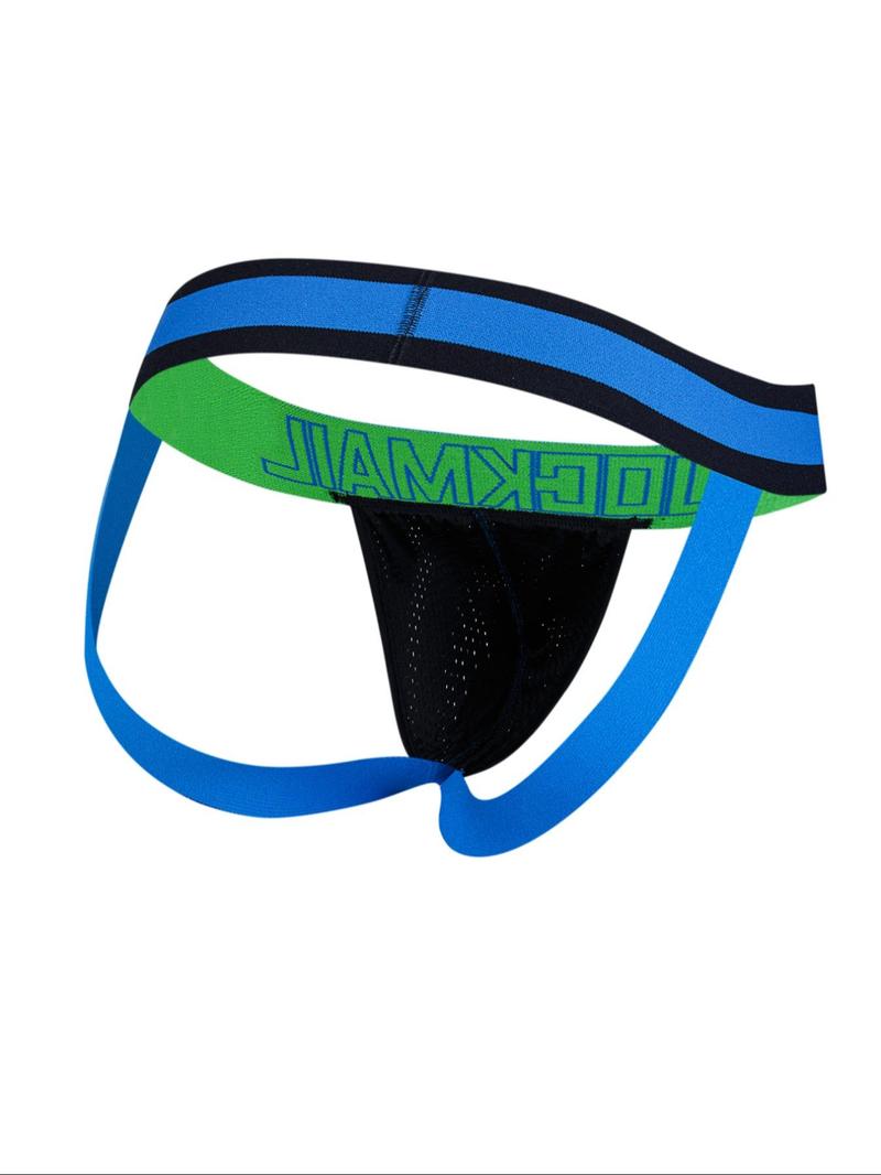 Men's Letter Pattern Breathable G String, Casual Comfy Underwear for Daily Wear, Fashion Men's Underwear for All Seasons