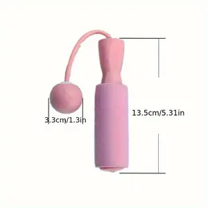 3-piece set (1 wireless jump rope + 2 hooks) wireless jump rope, 2-in-1 tangle-free rope-less jump rope, with foam handles and bearings, random colors