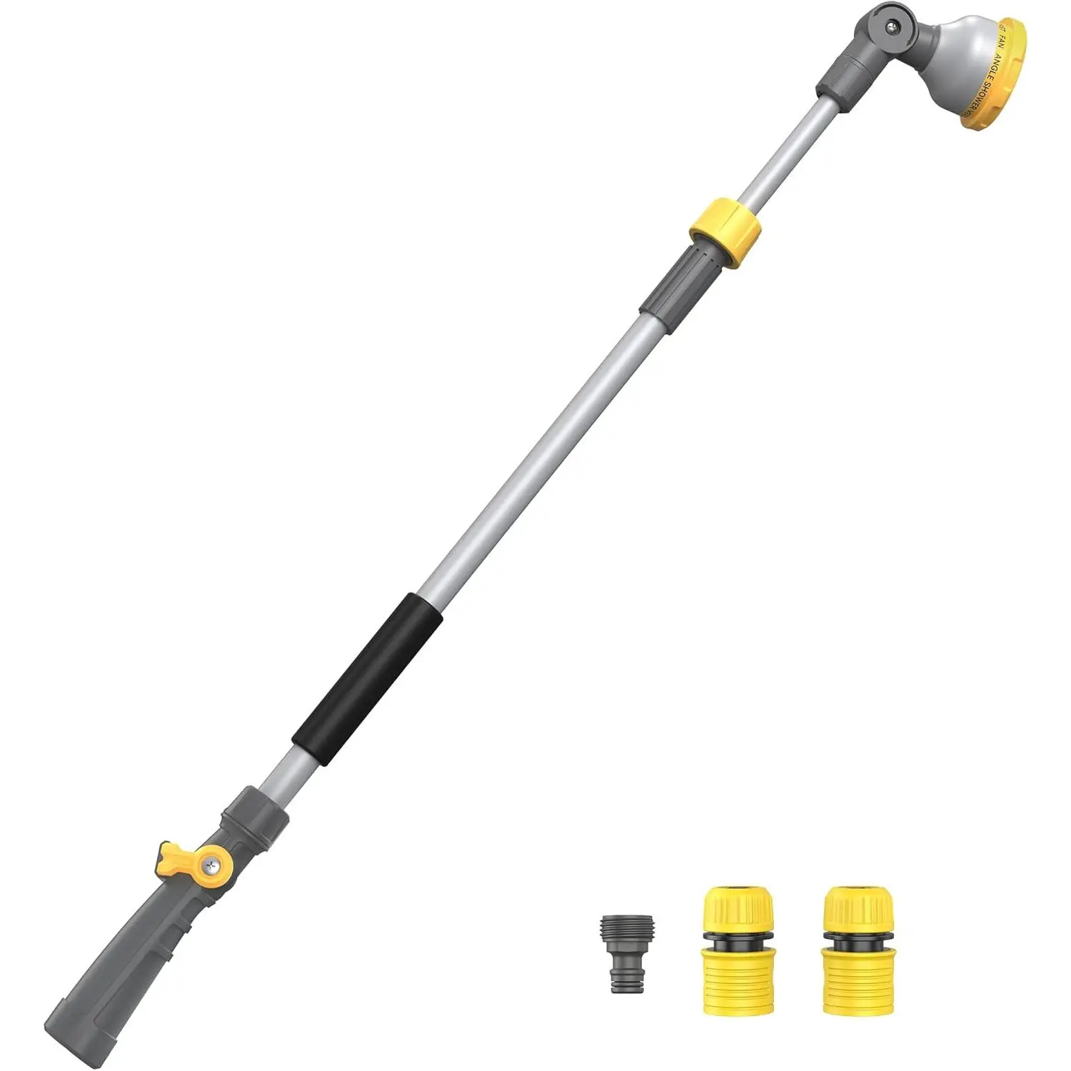 Garden Hose Watering Wand 29-43 Inch Adjustable  Wand | 10  Patterns, 180° Swivel , Thumb Flow Control for  Baskets, High Shrubs, Patio and Garden