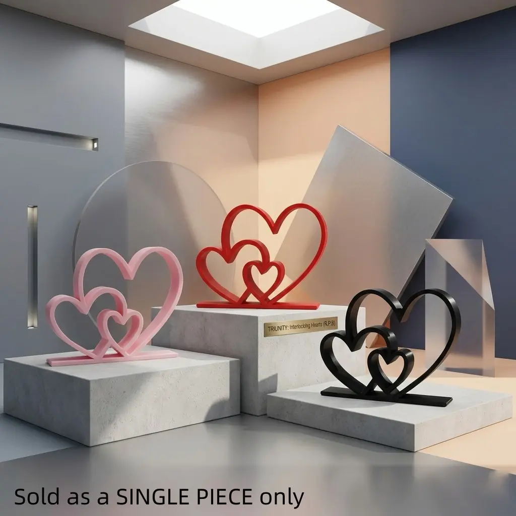 Heart-To-Heart Statue, Simple and Design, Love Statues Ornaments, Decorative Figurine, Bookshelf Decorations, Desk Accessories, Home Decoration, Perfect Gifts