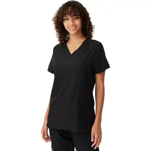 Scrubs for Women, Soft V-Neck Scrub Tops, Stretchy Medical Uniform with 4 Pockets, Breathable & Easy CareGift.