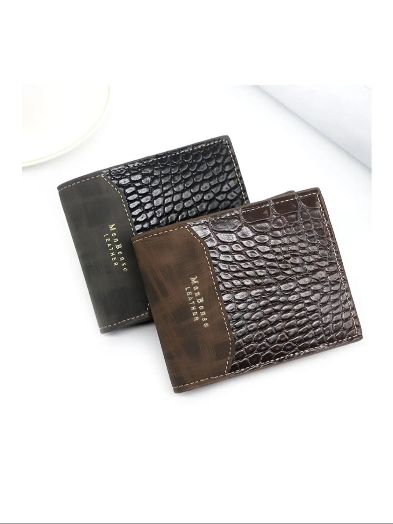 Hot Selling Men's Wallet Short Model, Multi-Card Slot Coin Purse, Factory Direct Sale, Men's Card Holder, Cross-Border Export