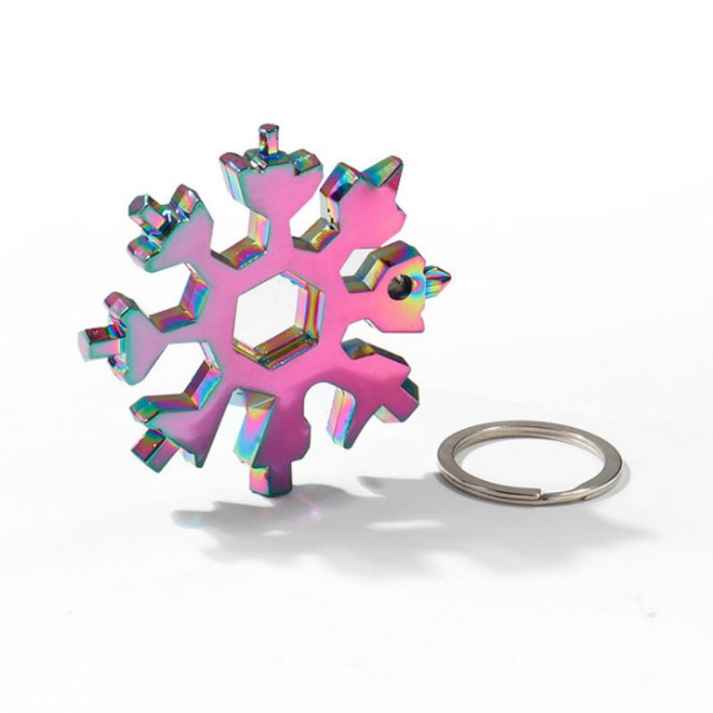 Multifunction Portable Snowflake Wrench EDC Multifunction Torque Metal Hexagonal Octagonal Screwdriver Outdoor Tools