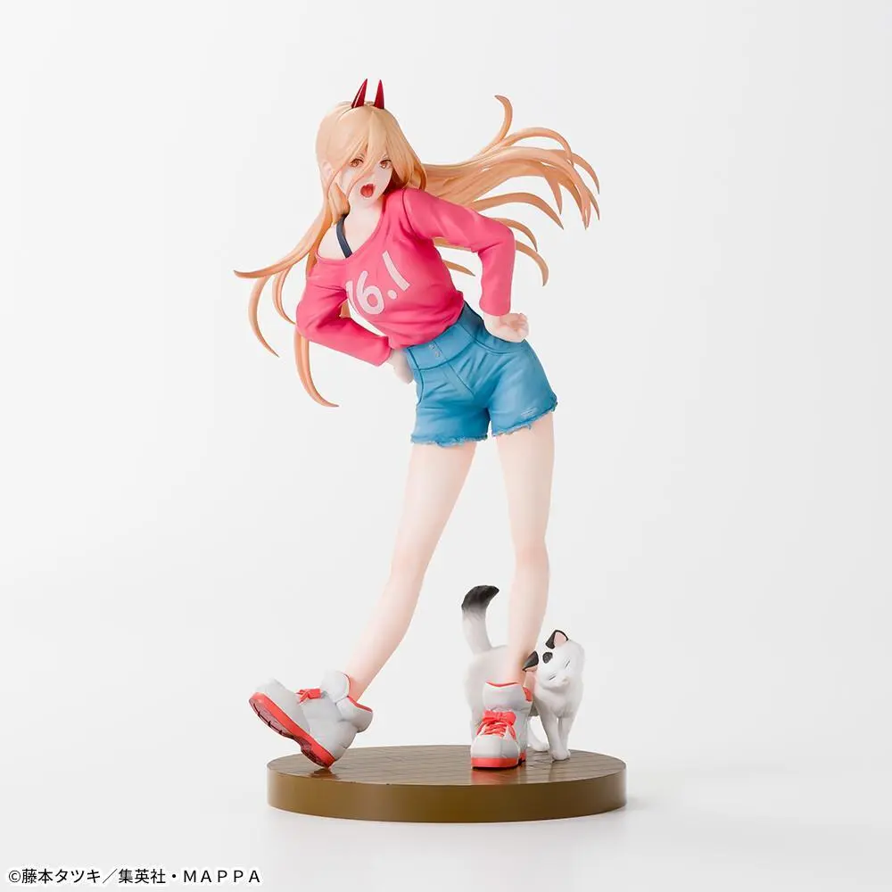 16CM Anime Denji Figure Power Pochita Figure Pressed Instant Noodles Scene Ornaments Makima PVC Model Doll Makima Boxed Toys