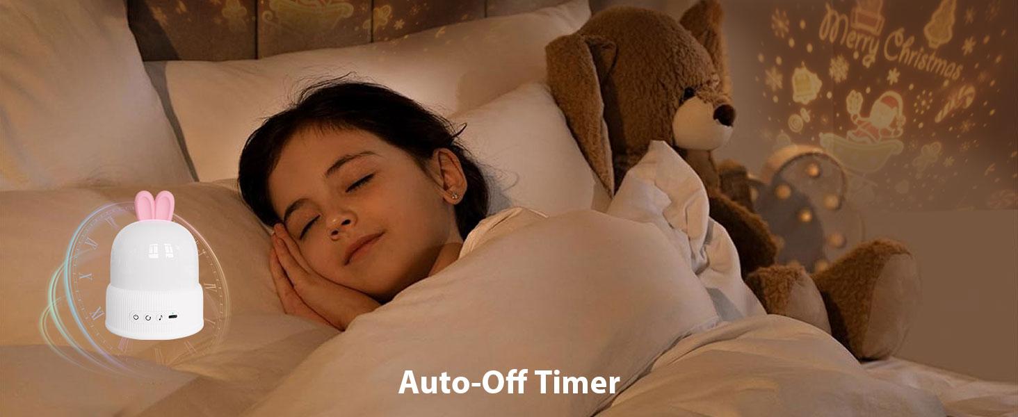 Night Light, Cute LED Lamp with Remote, Silicone Nursery Night Light for Kids, Slicone Rechargeable Bedside Lamp with 8 Themes and 8 Chimes, Funny Rotatable Decor for Kids, Girls, Pink