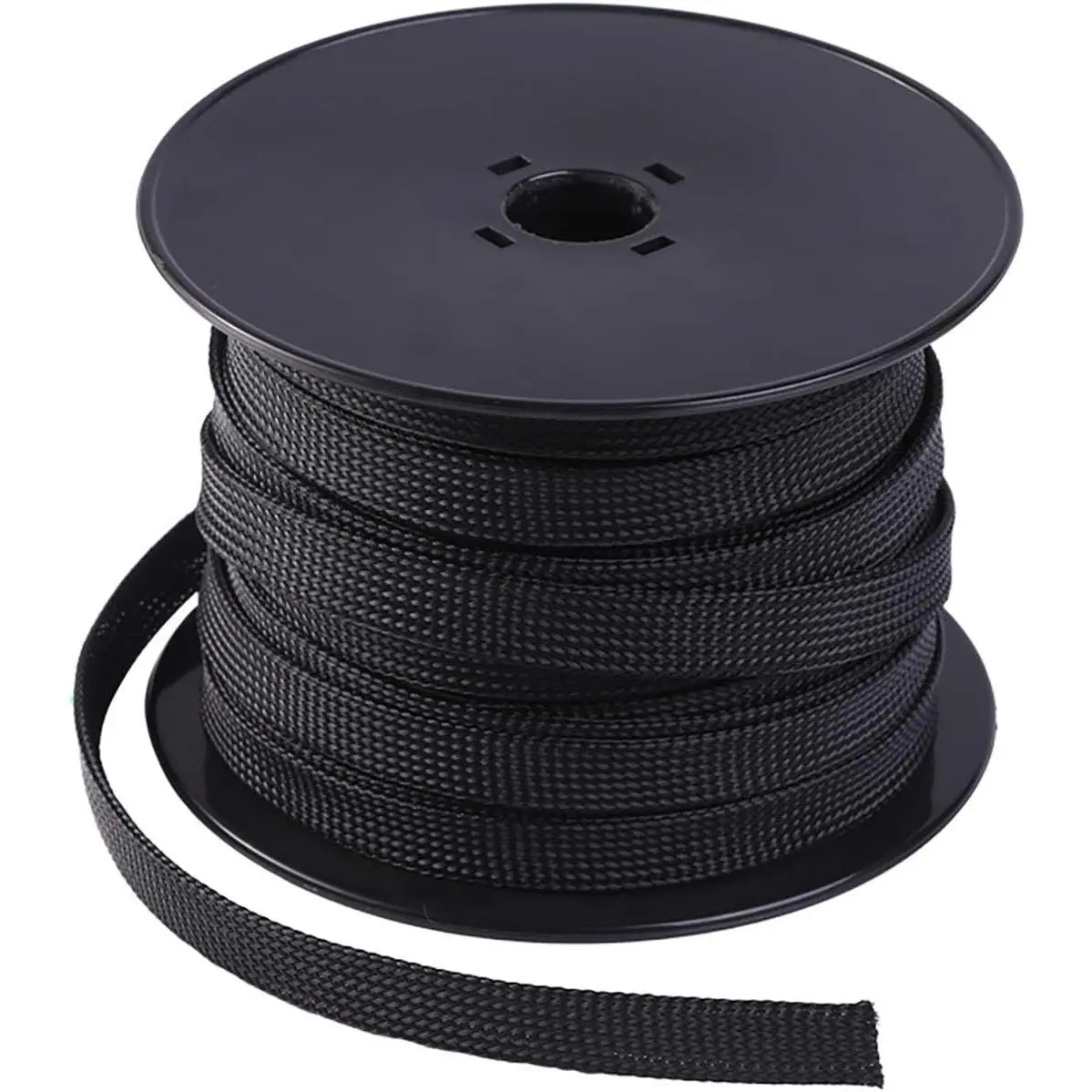 50ft – 1/4 inch & 1/2 inch  Expandable Braided  Sleeve – Wire Sleeving for Audio Video and Other  Device  Automotive Wire - Black