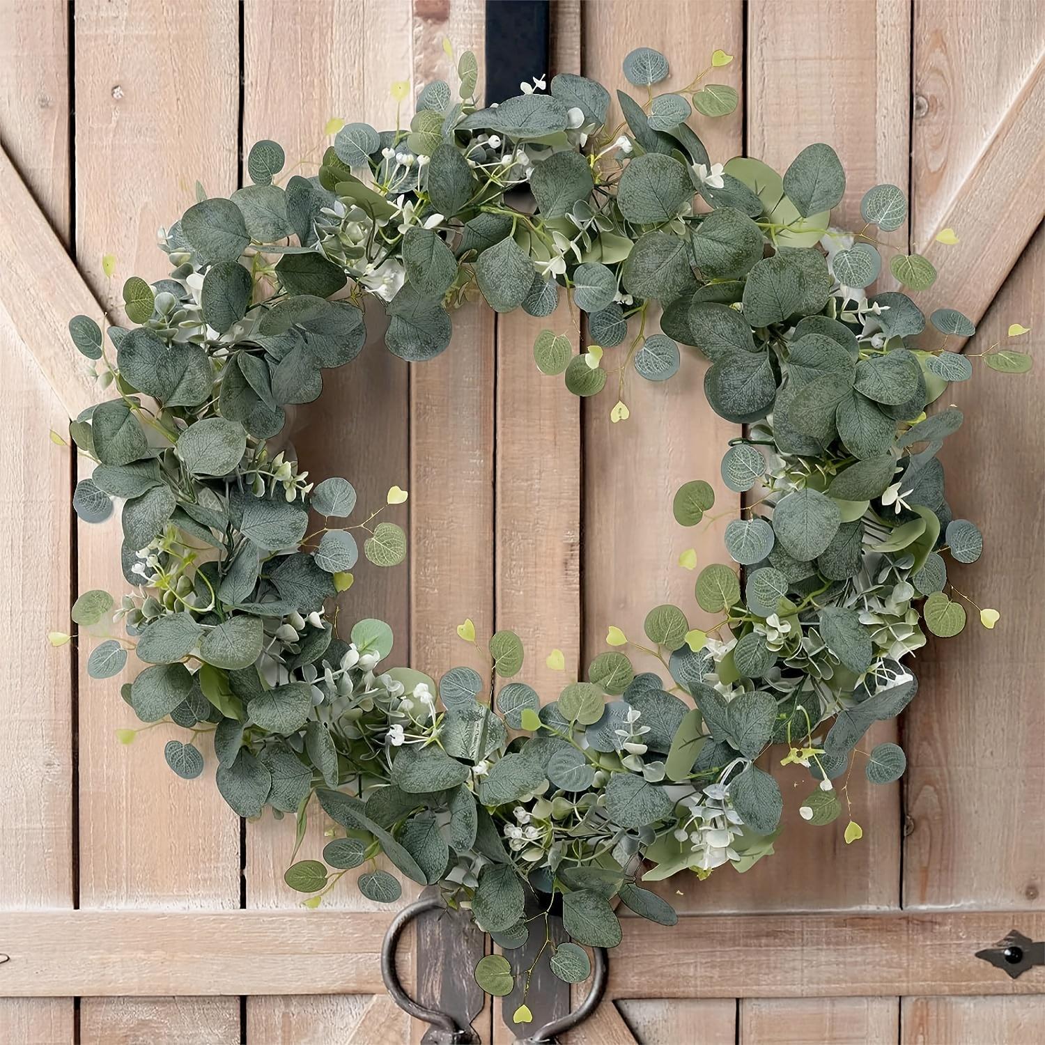 Eucalyptus Garland, 8 Counts/set Artificial Greenery Vines, Faux Eucalyptus Flowers, Room Decor Gypsophila Garland, Decorative Plant for Wedding Party Mantle Table Runner Home Decor