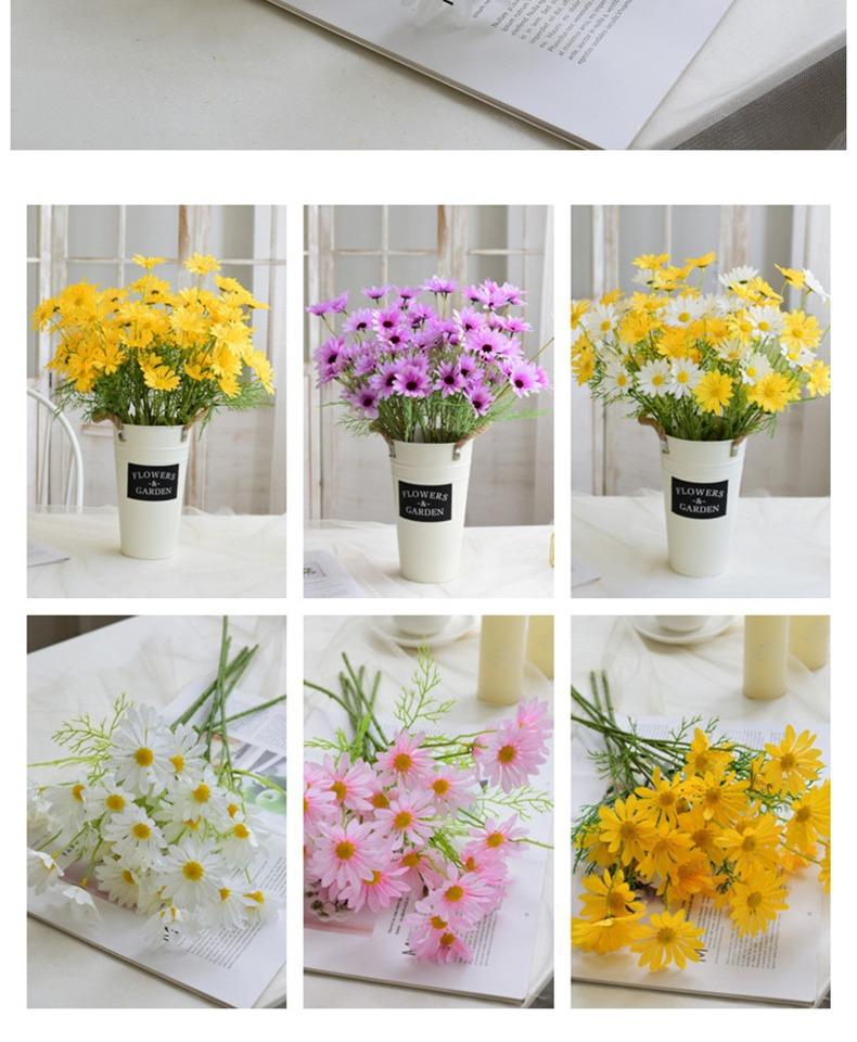 5 artificial daisies, chrysanthemums, and plastic flowers for home decoration, wholesale from the manufacturer