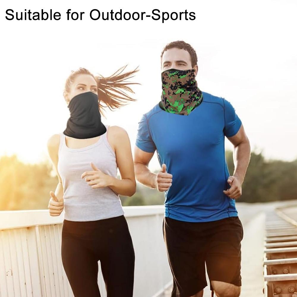 Outdoor Sports Neck Gaiter (9 Counts/set), UV Protection Neck Wrap, Breathable Sun-resistant Face Mask, Breathable Face Cover for Men & Women, Sports & Outdoor Accessories