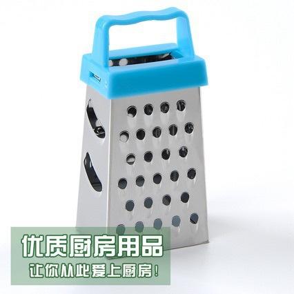 Multifunctional stainless steel household tool for peeling garlic, slicing vegetables and fruits, and shredding potatoes