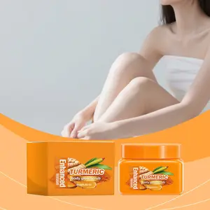 Turmeric Body Scrub, Gentle Cleansing for Smooth Skin, Daily Use Body Exfoliator, Moisturizing and Brightening, Soft and Silky Finish