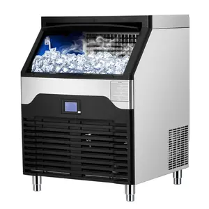 Commercial Ice Maker Machine – 260-400LBS/24H Output – Stainless Steel – Large Storage Bin – Freestanding & Undercounter – Self-Cleaning – Quiet – ETL Certified – For Restaurant, Bar, Home