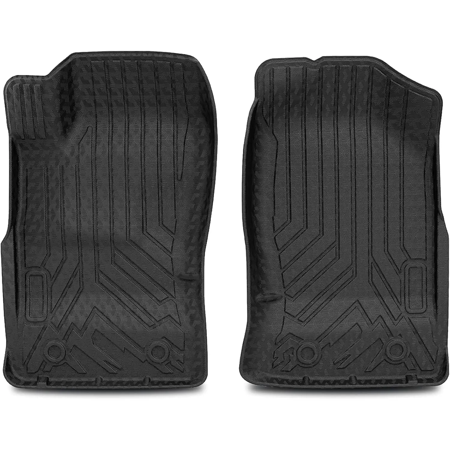 KUST All Weather Floor Mats for Toyota Tacoma 1995-2004 (Not for Double Cab), TPE Rubber High Edge Tacoma Front Liners, 2PCS Car Interior Accessories, All Weather Mats