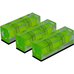 Small Bubble Level Tool Mini bubbles rectangle Three Line Horizontal  522015MM /non -use  For Motorhome, Camping, , Construction, Photo frame, CNC machine