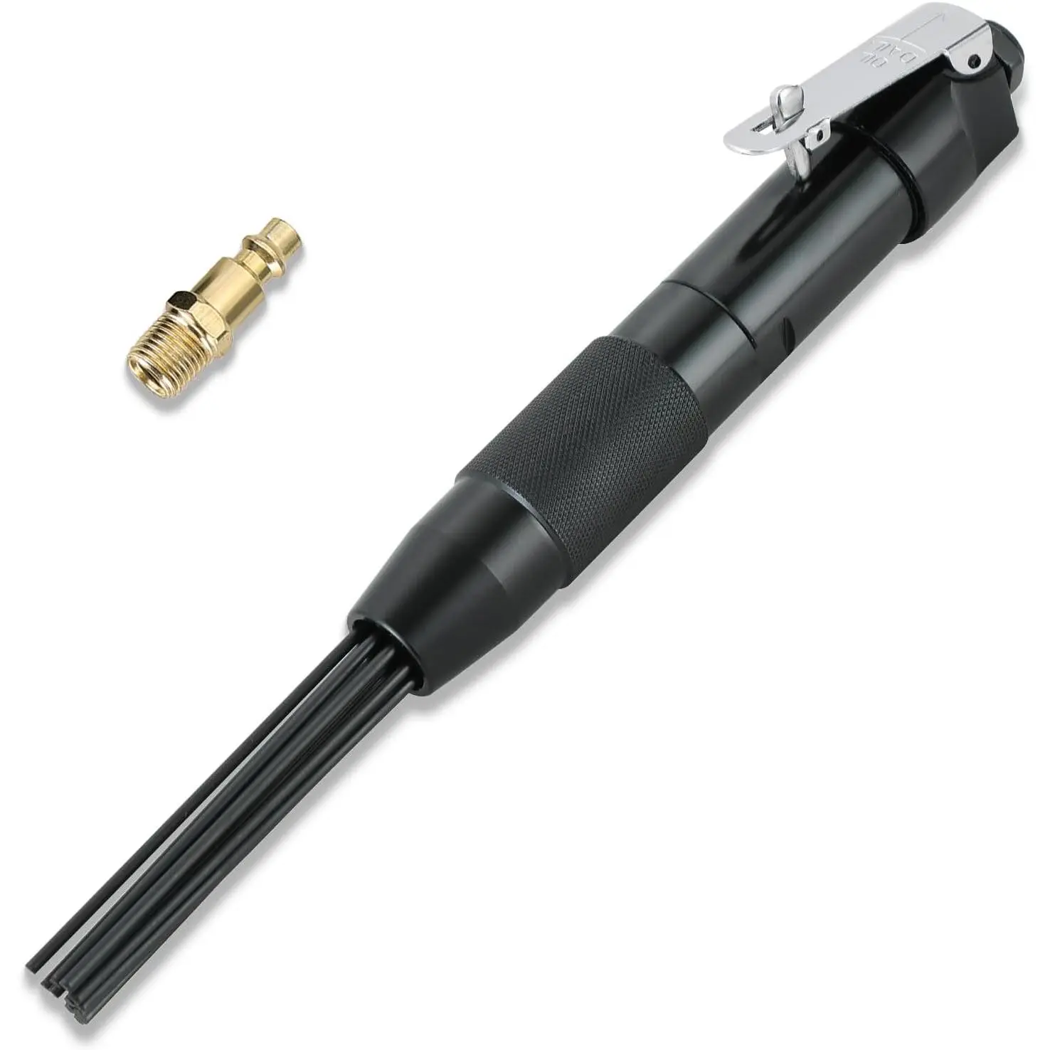 Air Needle Scaler, 1/4" Air Powered Rust Cleaner| 90psi Needle Scaler for Removing Lag Rust and Dirt, 12 Needle