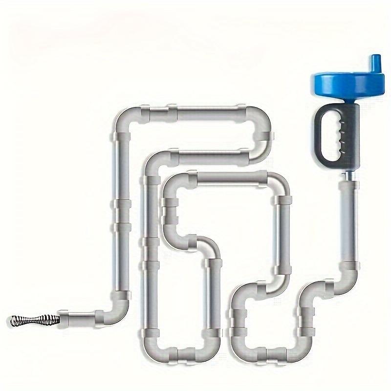 196.85 Inch Drain Unblocker, Flexible Rod Auger Sewer Pipe Unblocker Tool, Drain Cleaning Tool, Kitchen Sewer Unclogger Tool, Toilet Hair Unclogging Tool, Drain Clog Remover for Hotel Restaurant Commercial