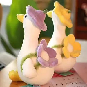 Cute Little Duck Doll Super Soft White Goose Plush Toy Sleeping Pillow Gift For Birthday Ideal Stuffed Animal For All Ages