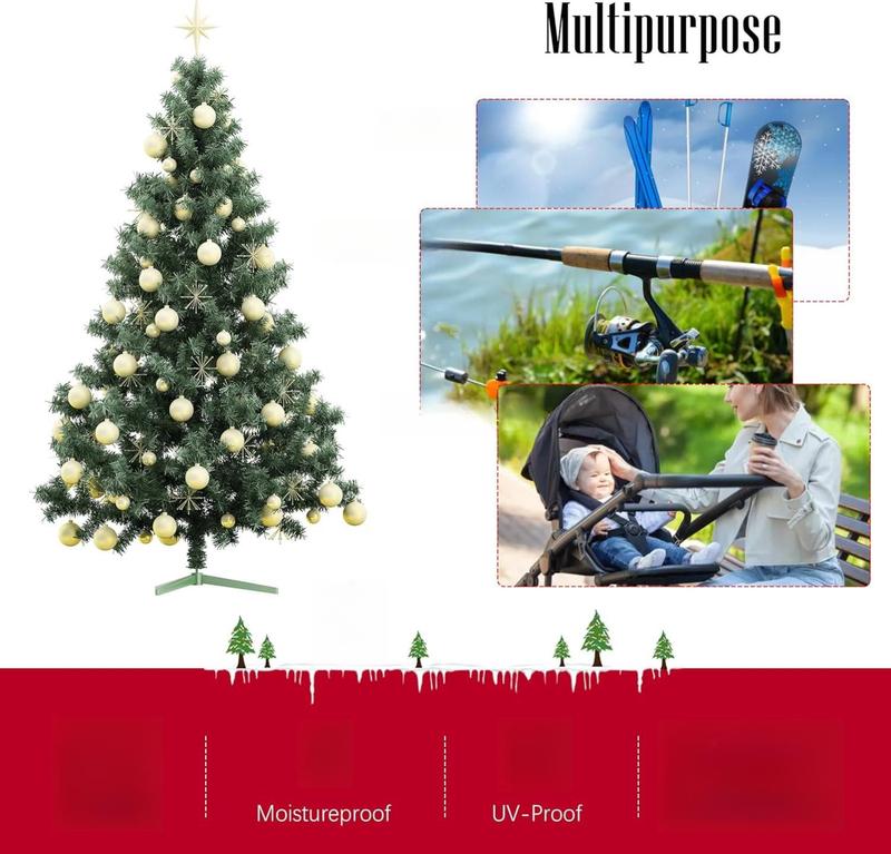 7.5 ft Christmas Tree Storage Bag Durable Heavy Duty Extra Large Artificial Xmas Holiday Tree Bag with Reinforced Handles and Dual Zippers Wide Opening Red Decoration Decoration Decoration Organiser