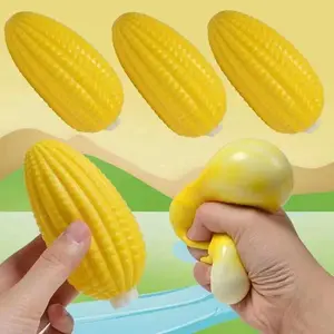 11cm Realistic Corn Stretchy Pull Toy Viral Prank Squishy Toy Stress Relief Decompression Kids Gift