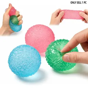 Soft Sensory Stress Balls, Textured Memory Gel Soft Fidget Toys, Sensory Soft Fidget Toy for Kids/Adults, Anxiety Relief Squeeze Ball, Anxiety Fidgets, Squishy Fidget, Squishy Sensory Play, Sensory Pressure Release, Party Favors Gifts