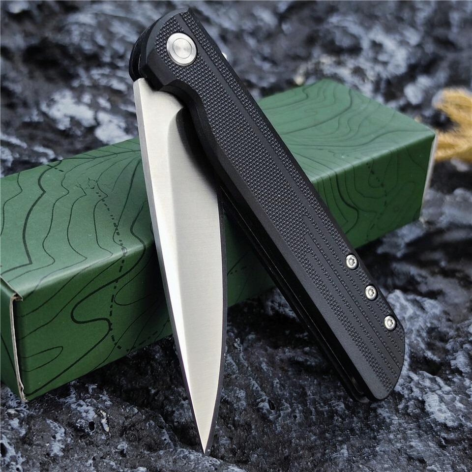 3801 Outdoor Folding Knife 8Cr13Mov Blade G10 Handle Camping and Fishing Knives Unisex Gift Everyday Carry Tool Fruit Knife