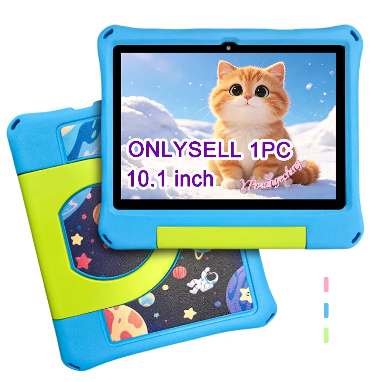#SummerFinds #new tablet 10.1 Inch Multi-functional Android Tablet, cute minimalist design, HD screen & dual cameras, 5G WiFi, protective case, blue pink green for teens, great birthday Christmas gift, USB cable included, no charger