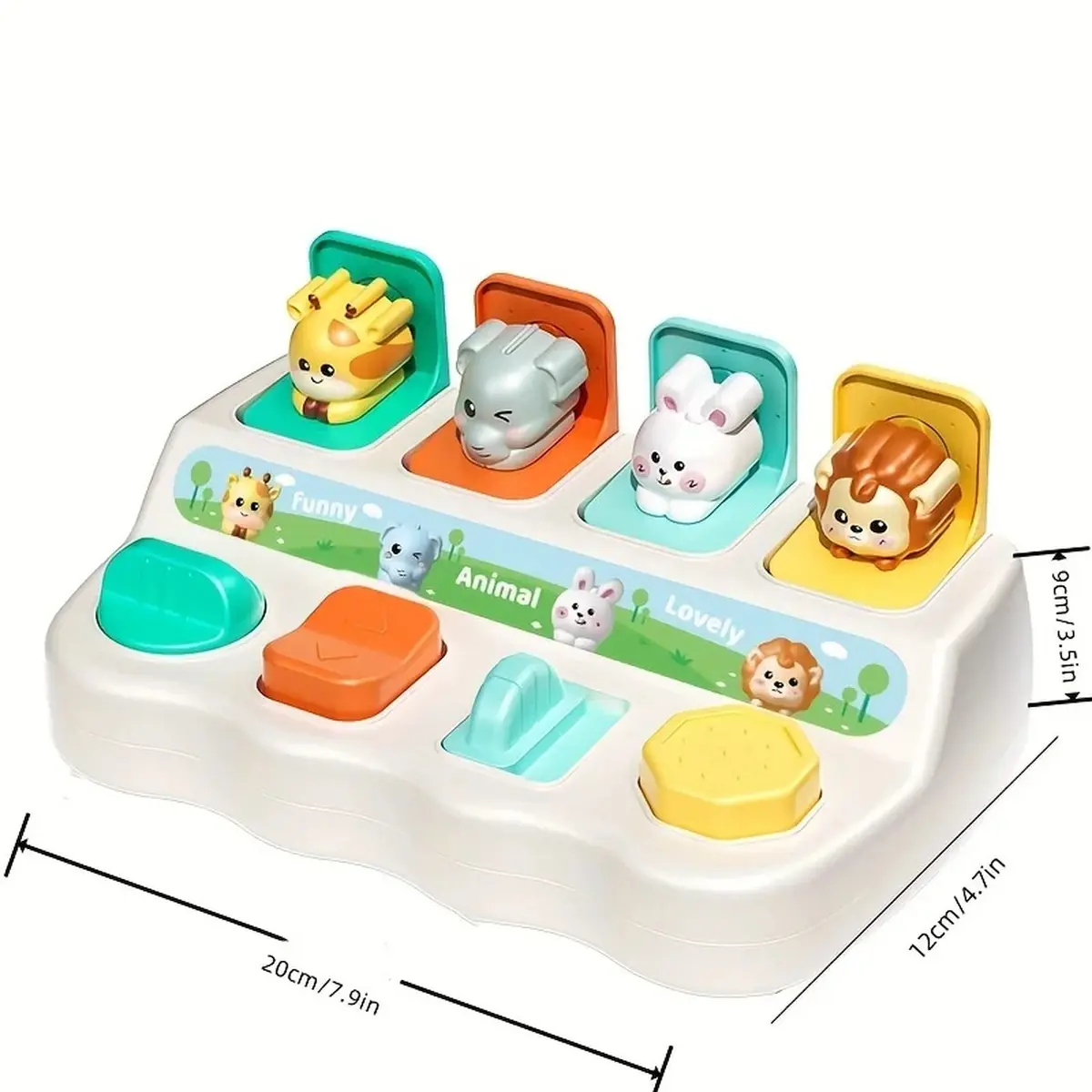 Montessori Animal Theme Toy Set - Battery-Free, Safe Material, Logic-Boosting Learning Boxes with Pop-Up Animals, Motor Skills Enhancer, Ideal Children's Birthday Gift