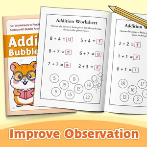 Addition & Subtraction Fluency Workbook (English) | 0-100 Math Facts | No Fingers Counting | Daily Practice Pages |