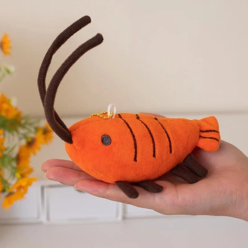 Kawaii Simulation Lobster Plush Keychain Mini Stuffed Toy Pendant Gift