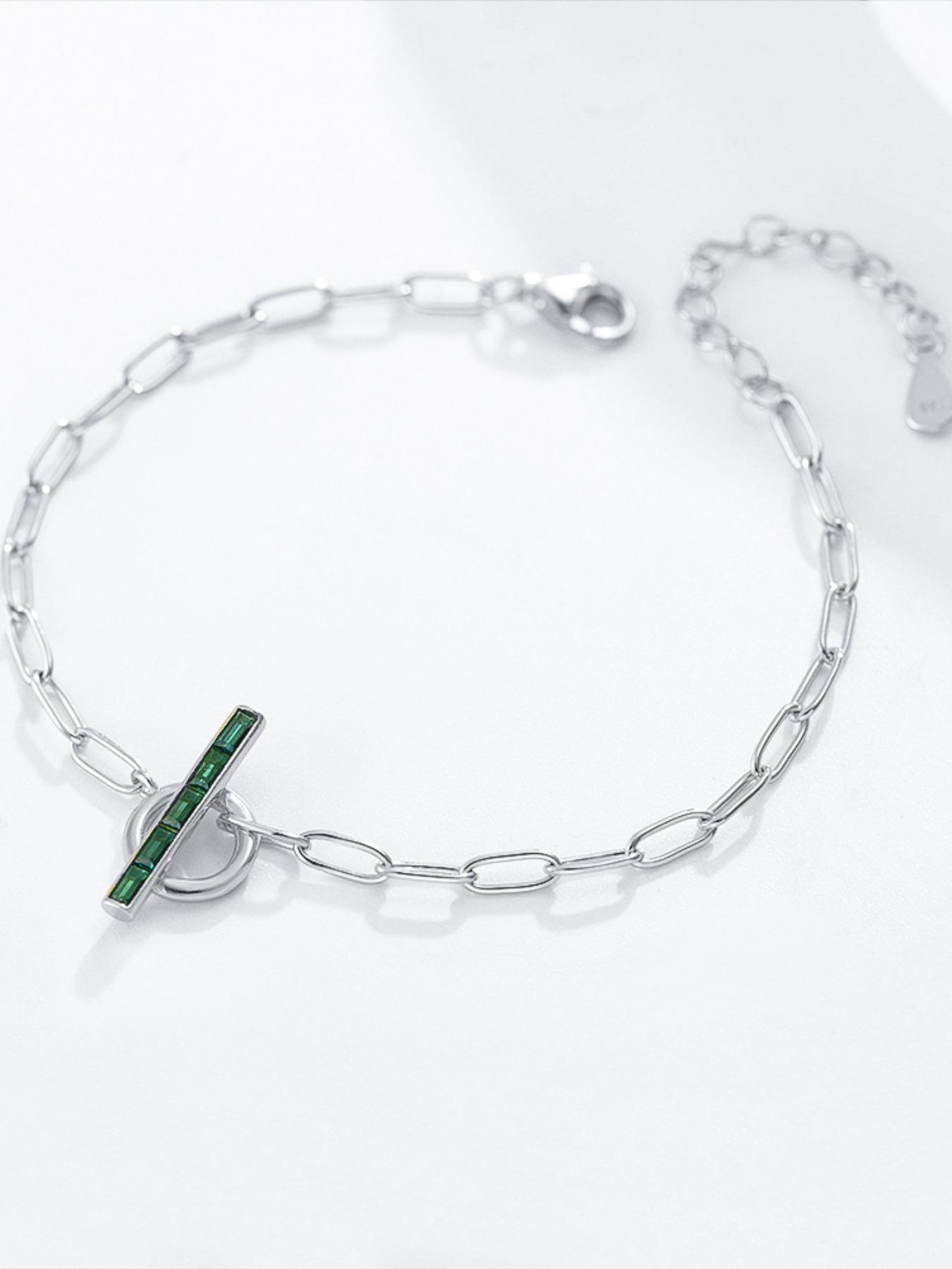 S925 Sterling Silver Women's Elegant Adjustable Chain Bracelet, Exquisite Trendy Minimalist Bracelet, Chic All-match Jewelry As Gift for Girlfriend