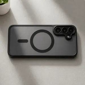 Luxury Matte Translucent Magnetic Wireless Charge Protective Phone Case Protection Compatible with Samsung A57 A37 A56 A36 A16 A17 A26 S26 Ultra S25 FE S24 Ultra S23 Ultra Series, with Camera Lens Protector, Perfect Holiday Mother'S Day Gift