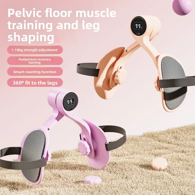 Strap pelvic floor muscle trainer, leg beauty device, leg rubberized household postpartum recovery pelvic muscle kegel trainer