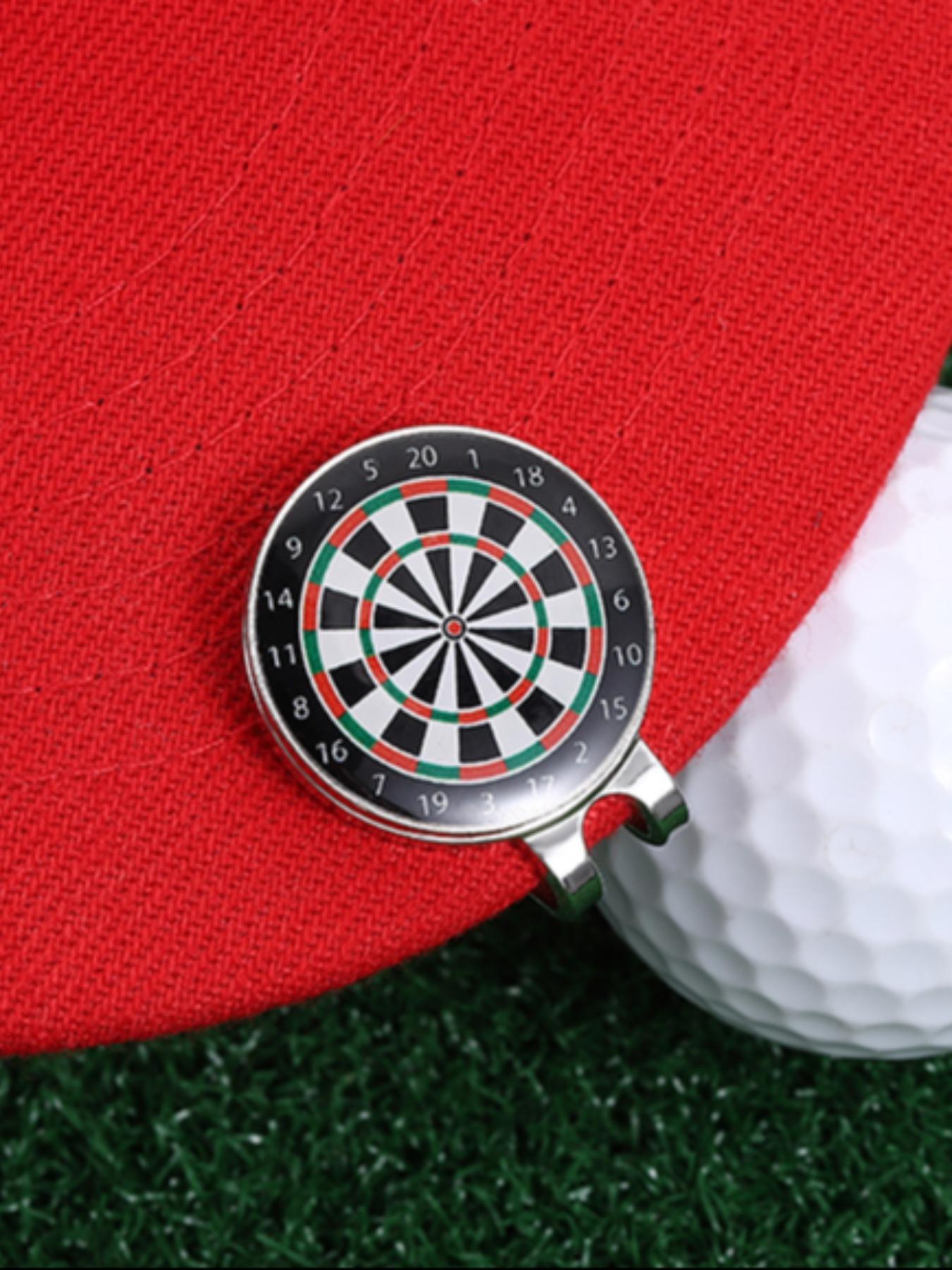 Creative Dartboard Design Golf Hat Clip, Fashionable Golf Hat Clip for Women & Men, Golf Accessories, Golf Ball Marker, Trendy All-match & Exquisite Brooch for Birthday Gift