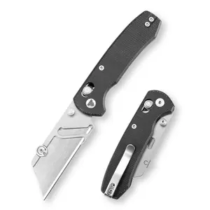 Trivisa Puppy-Bm Folding Utility Knife, Micarta Handle, Edc Multi-Functional Outdoor Tool, Ideal for Home Use, Durable Design