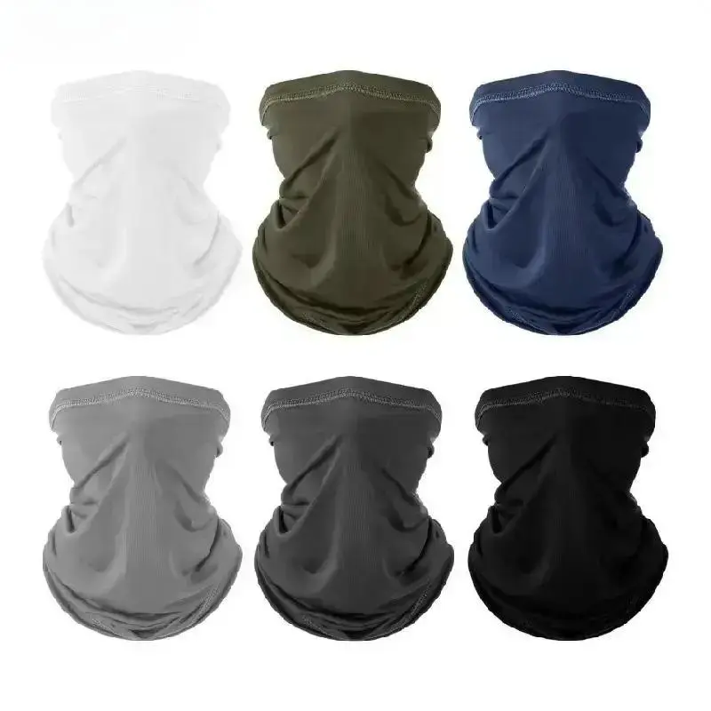 6pcs Breathable Face Covering Neck Gaiter Headwear - UV Protection, Quick Dry, Exquisite Lock Edge Design Cooling Bandana for Sports & Outdoor Activities