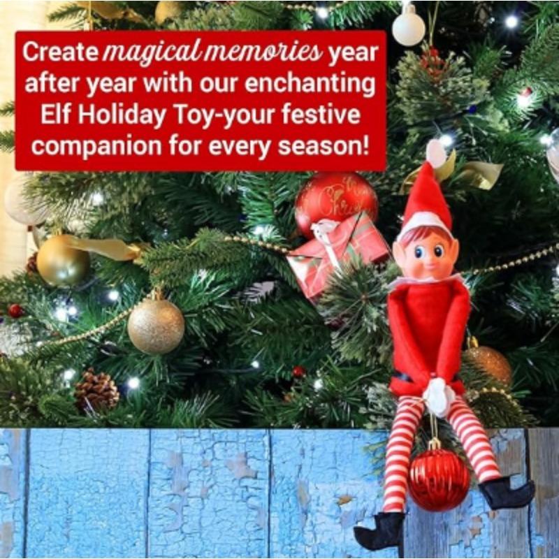 Christmas Elf Behaving Badly Plush Toy | Novelty Long Bendy Naughty Boy Christmas Elves Doll | 12 Inches