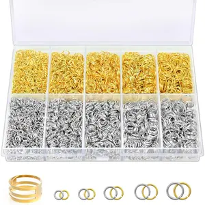 4600 count Jump Rings for  Making Kit  & , Open Rings with Opener Tools for Earrings, Keychains, Bracelet & Necklace Repair Supplies