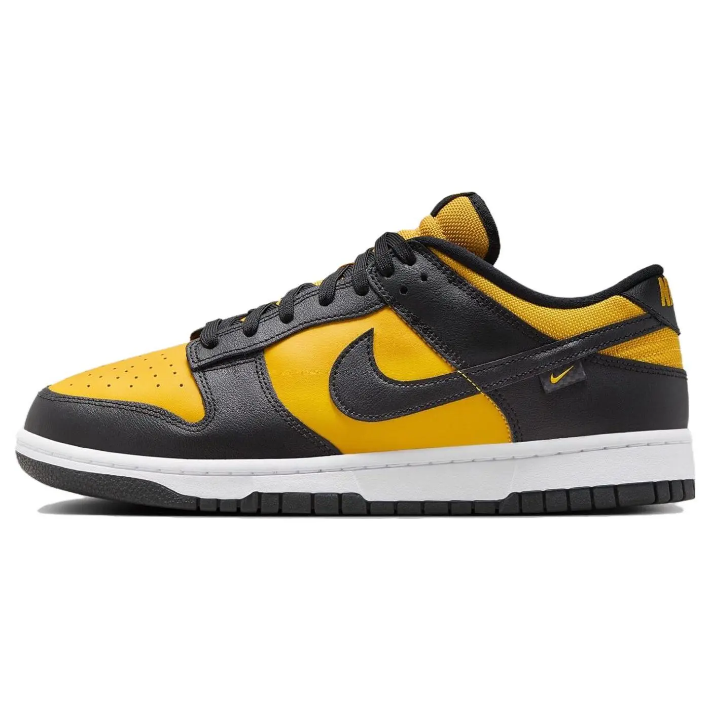 Nike Dunk Low Men's Casual Basketball Shoes in Black and Yellow Verifiable, with credentials and supporting global authentication