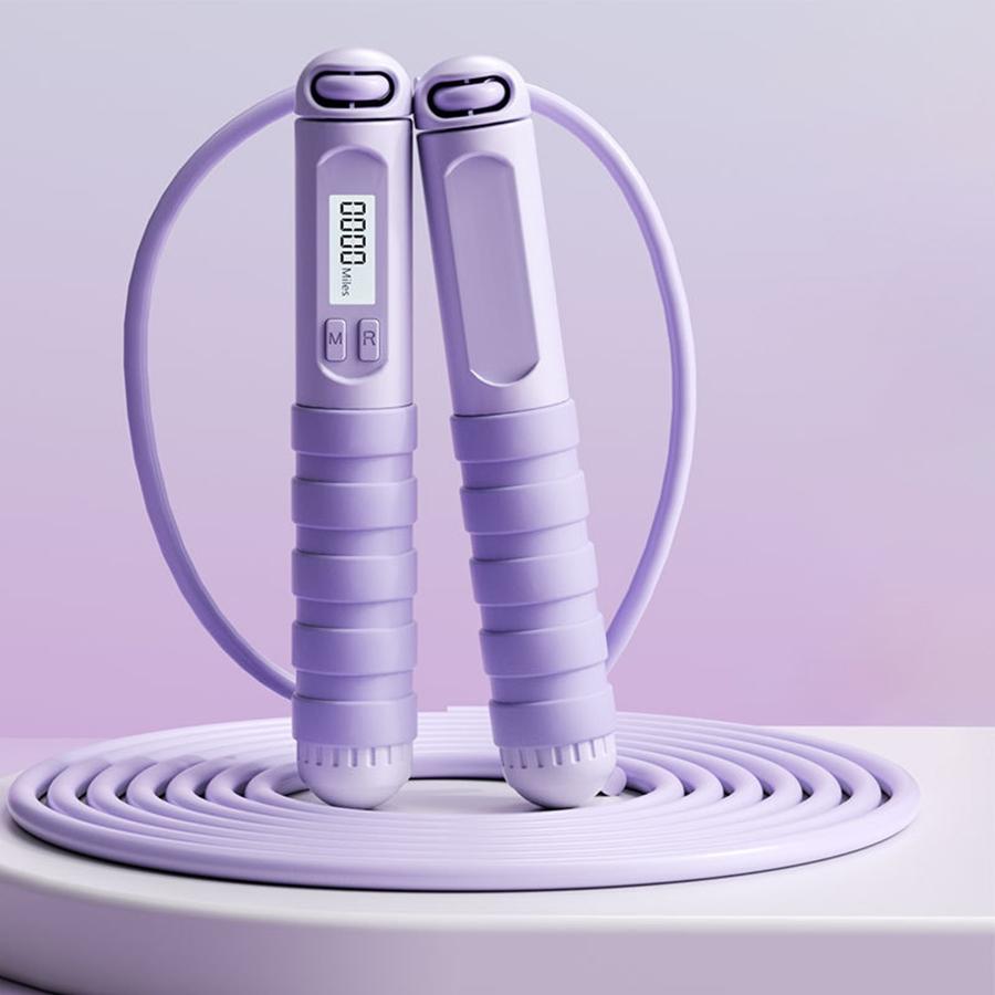 Electronic Counting Smart Jump Rope, 1 Count Fitness Exercise Skipping Rope for Men and Women, Workout Equipment for Home Gym