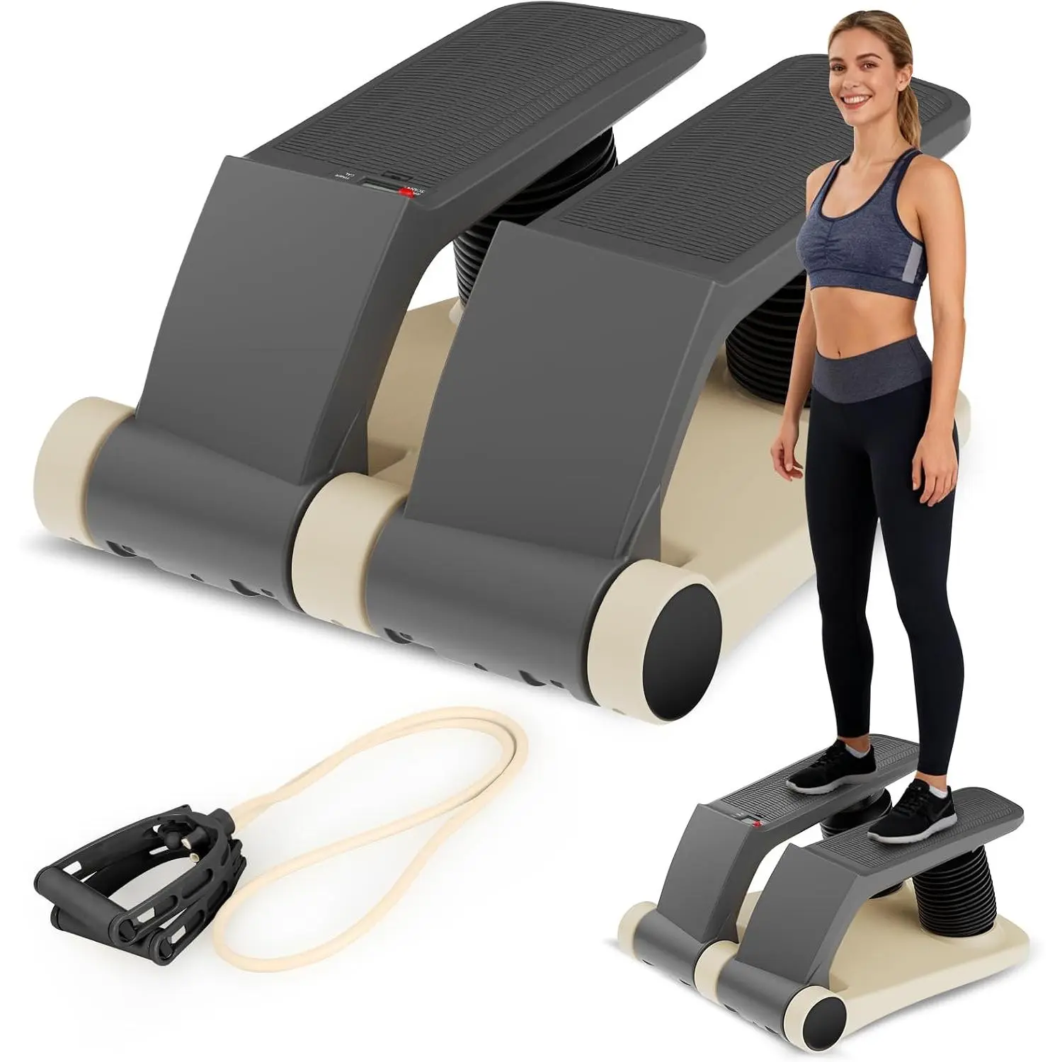 Air Stepper Machine with Resistance Bands