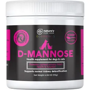 D-Mannose Supplement with Real Chicken for Dogs and Cats Immediate Preventative Treatment for Bladder Urinary Tract Infections UTIs Stops Kidney Stones Extra Strength 115 Grams