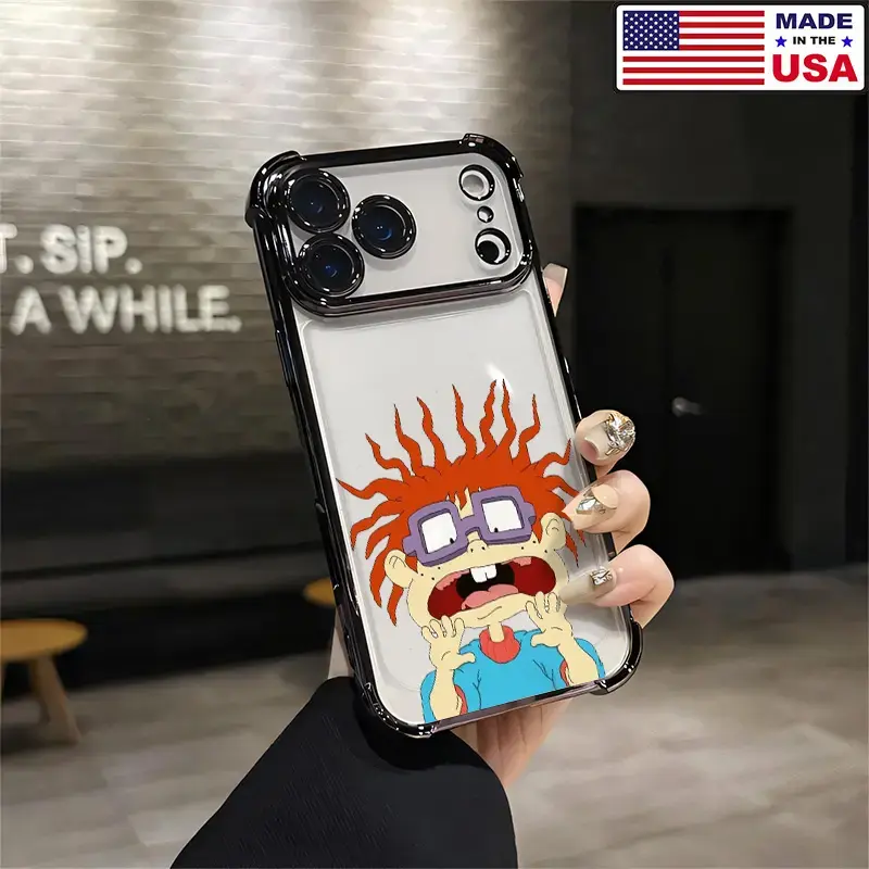 Rugrats Chuckie Finster 90s Cartoon Finster Funny Face Aesthetic Design Pattern Phone Cover For iPhone 17 Pro Max 16 15 14 13 12 11 for Samsung S21 S22 S23 S24 S25 S26 Phone Case|Tough Phone Case|Best Gift